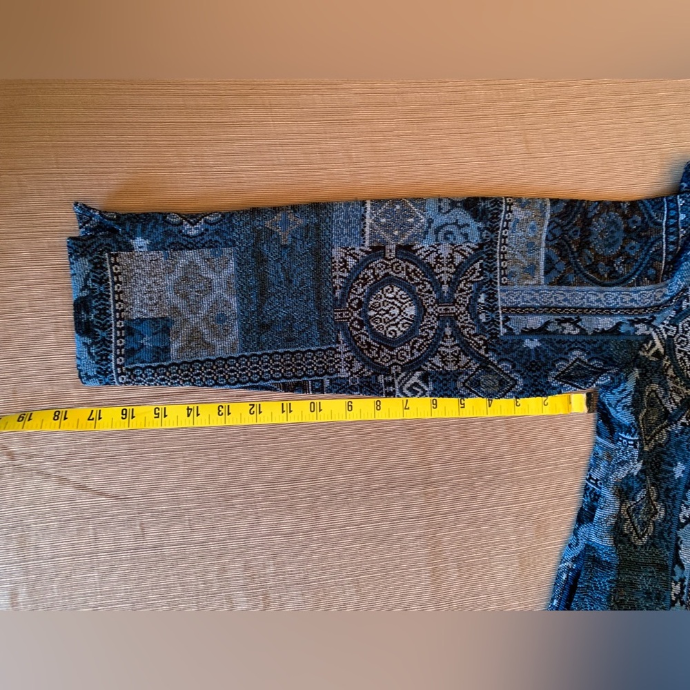 Vintage Appleseed's Blue and Black Tapestry Jacket - Picture 6 of 10
